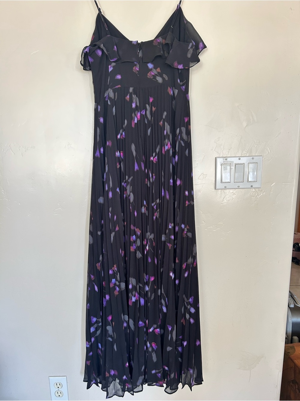 J.Crew NWT Collection chiffon ruffle dress in space floral print Size 6 - Picture 8 of 8